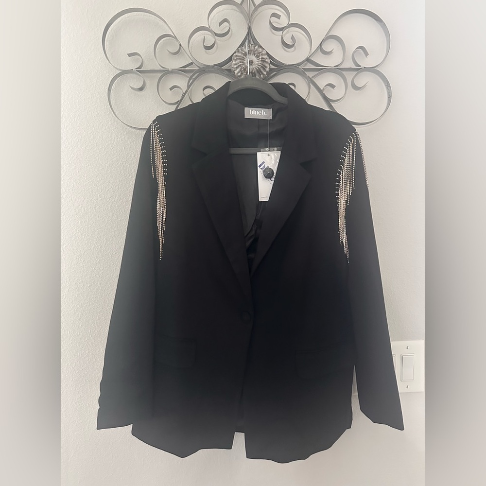 The Post Rhinestone Boyfriend,Blazer size, medium